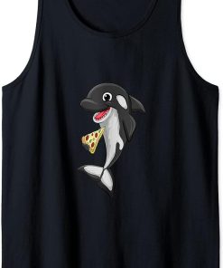 Pizza Food Love Killer Whale Orca Lover Animal Womens Tank Top