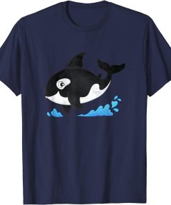 Cute Ocean Orca Sea Animal Whale Orcas Lover Cool Men Women T-Shirt