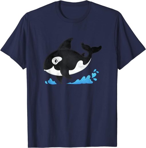 Cute Ocean Orca Sea Animal Whale Orcas Lover Cool Men Women T-Shirt