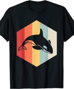 Retro Orca Animal Vintage Killer Whale T-Shirt