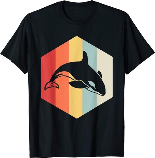 Retro Orca Animal Vintage Killer Whale T-Shirt