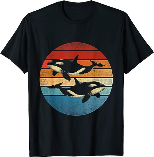 Retro Killer Whale T-Shirt