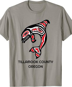 Tillamook County Oregon NW Native American Indian Orca Whale T-Shirt