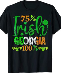 Full Of Shenanigans St Patrick"s Day Orca Fish Clovers T-Shirt